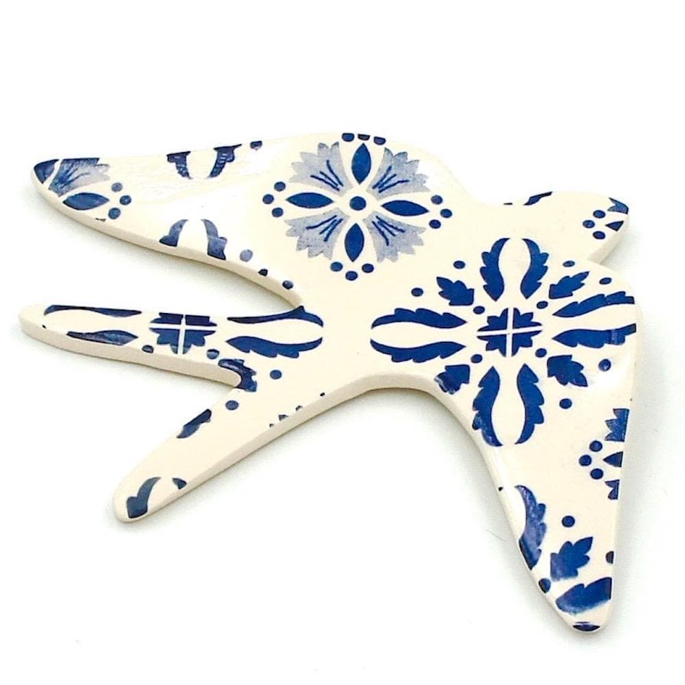 luisa-paix-o-hirondelle-en-c-ramique-andorinha-bleue-16cm image 1