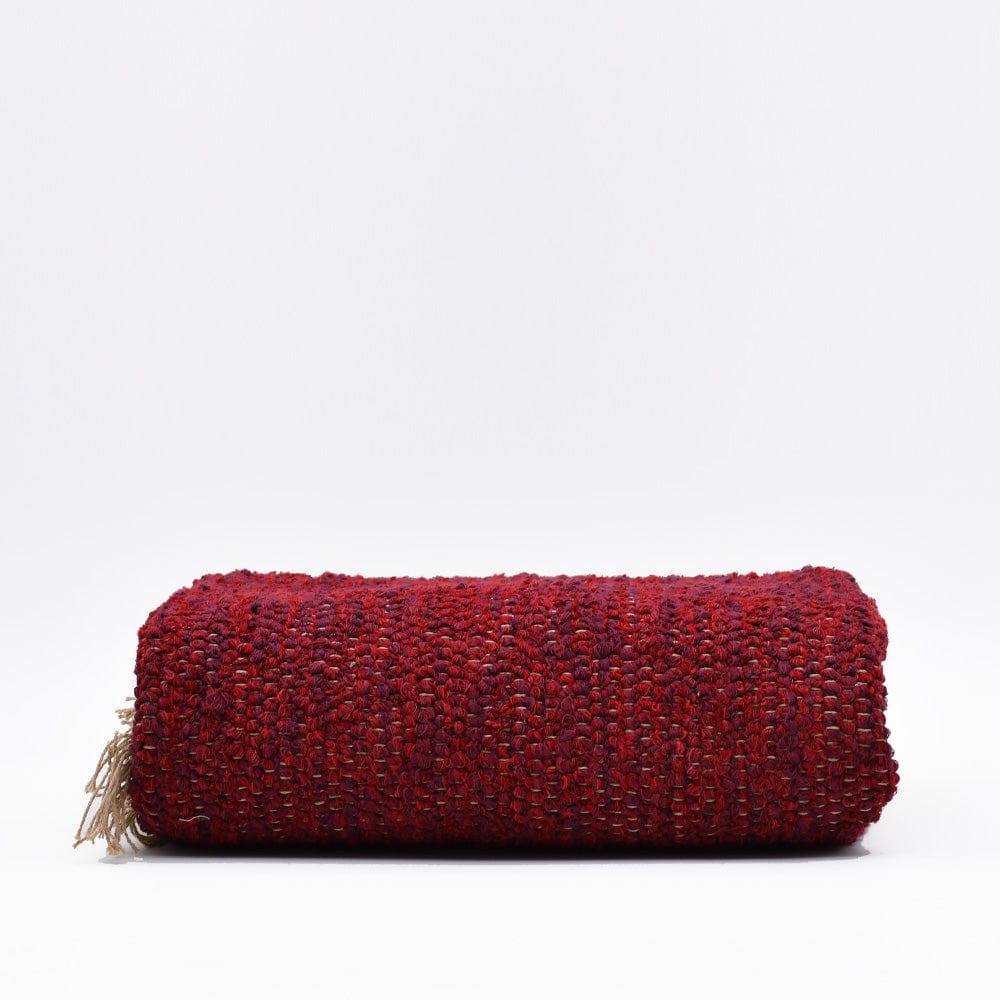 luisa-paix-o-tapis-artisanal-bordeaux-fibres-naturelles-lavable image 1