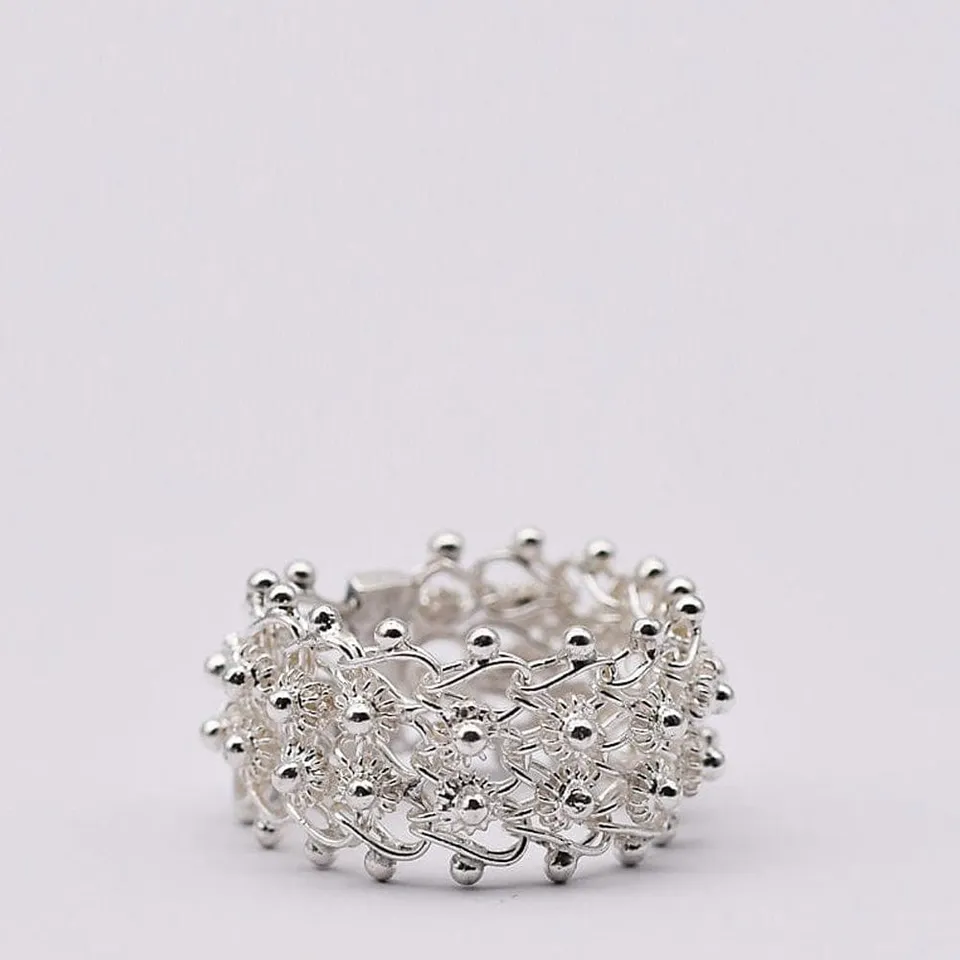luisa-paix-o-portuguesa-bague-argent-filigrane-taille-54 image 1