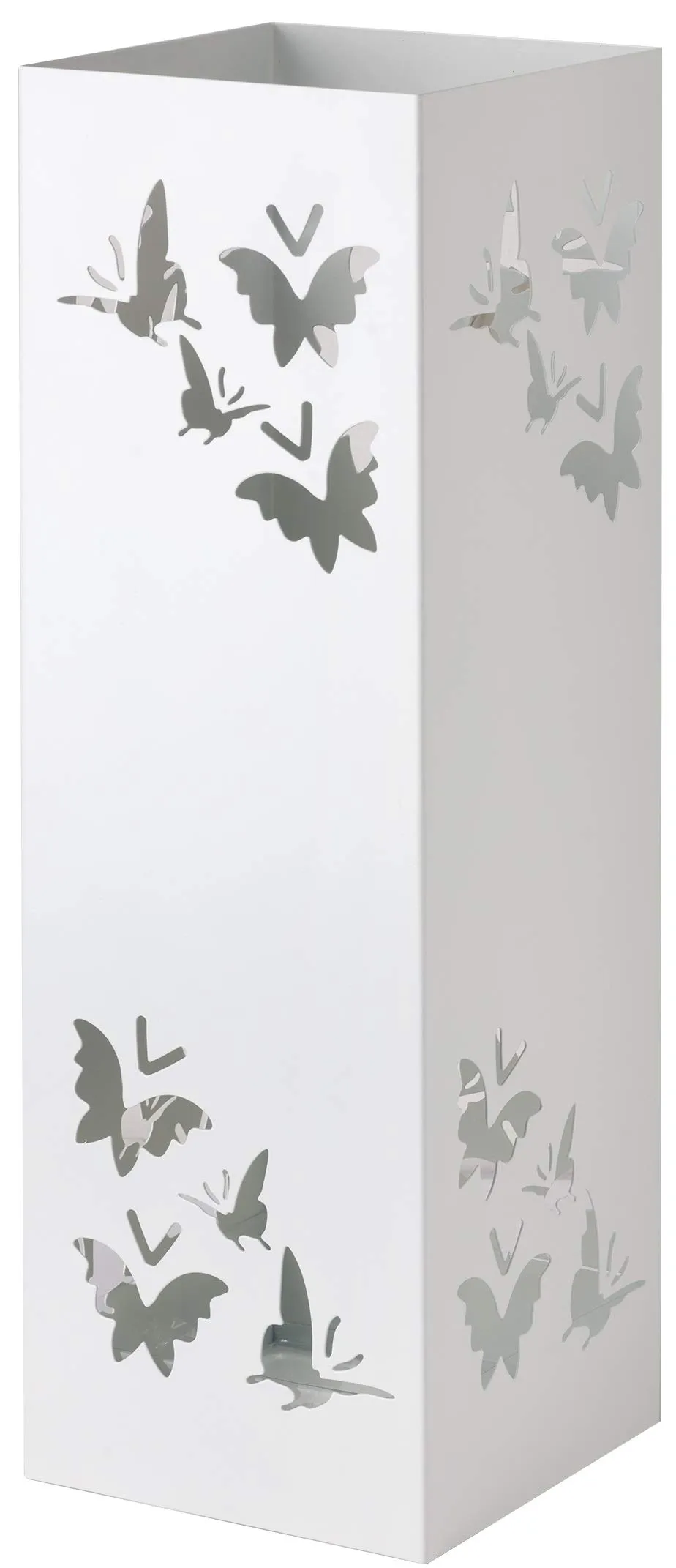 baroni-home-portaombrelli-porte-parapluie-blanc-papillons-49-cm image 1