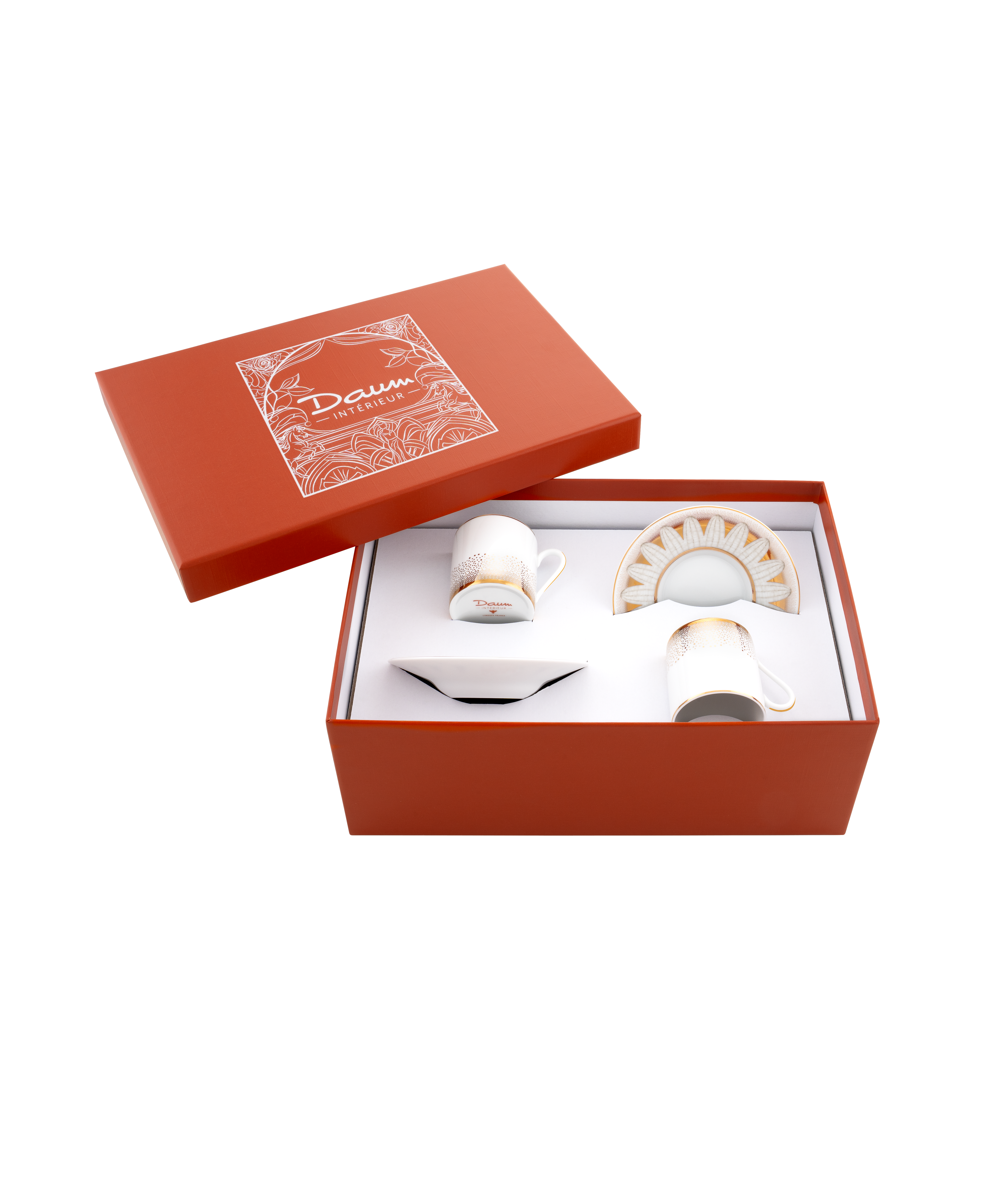 daum-or-d-abeille-coffret-2-tasses-caf-porcelaine-avec-soucoupe image 3