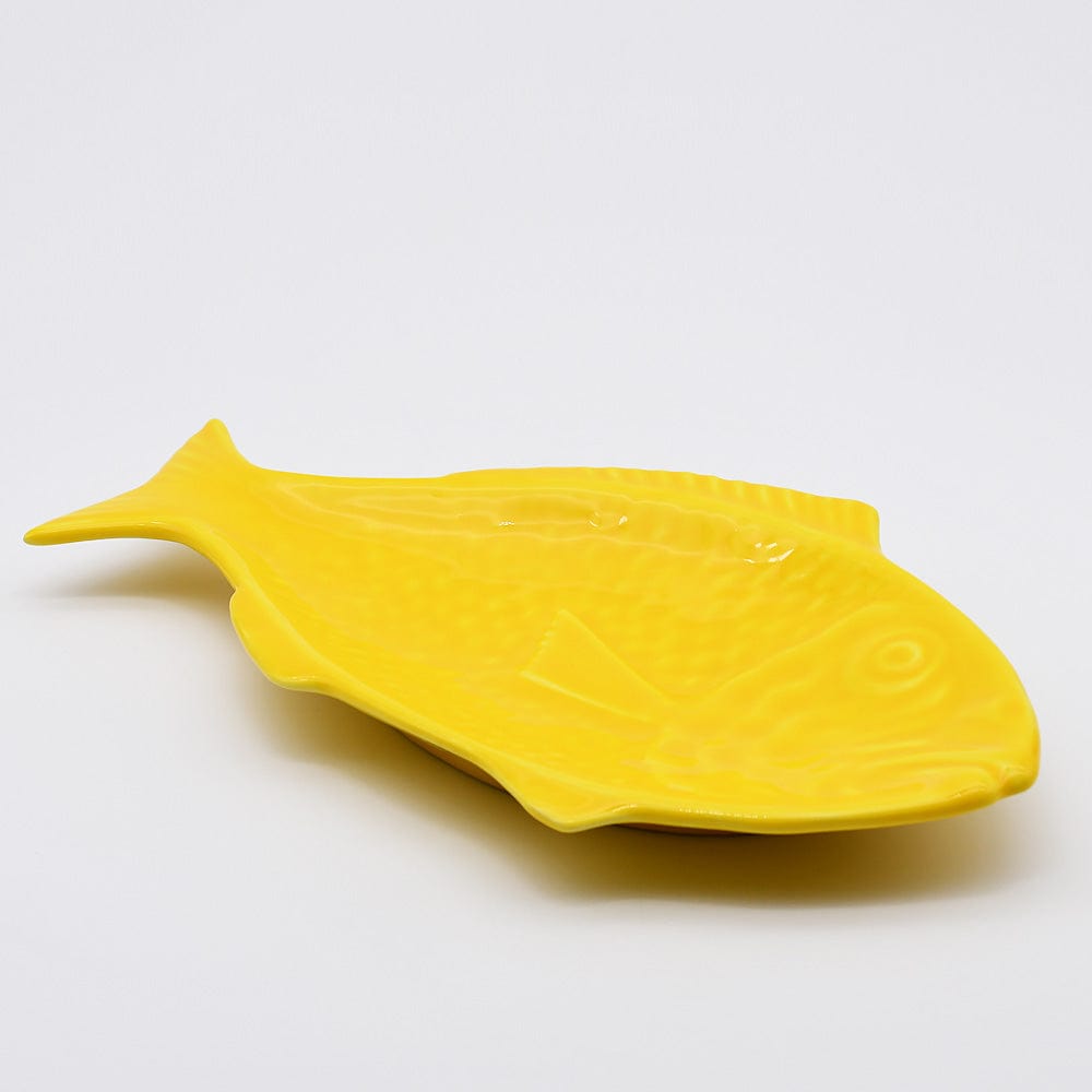 luisa-paix-o-poisson-plat-c-ramique-artisanale-jaune-30-cm image 3