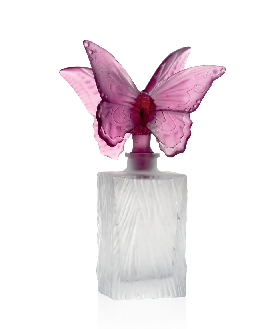 daum-d-coration-cristal-flacon-prestige-papillons-flacon-de-parfum image 1
