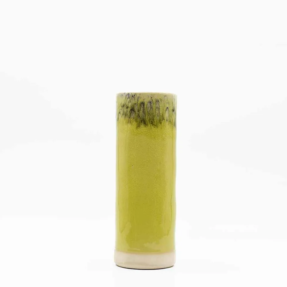 luisa-paixao-madeira-vase-rond-gres-jaune-25cm image 1