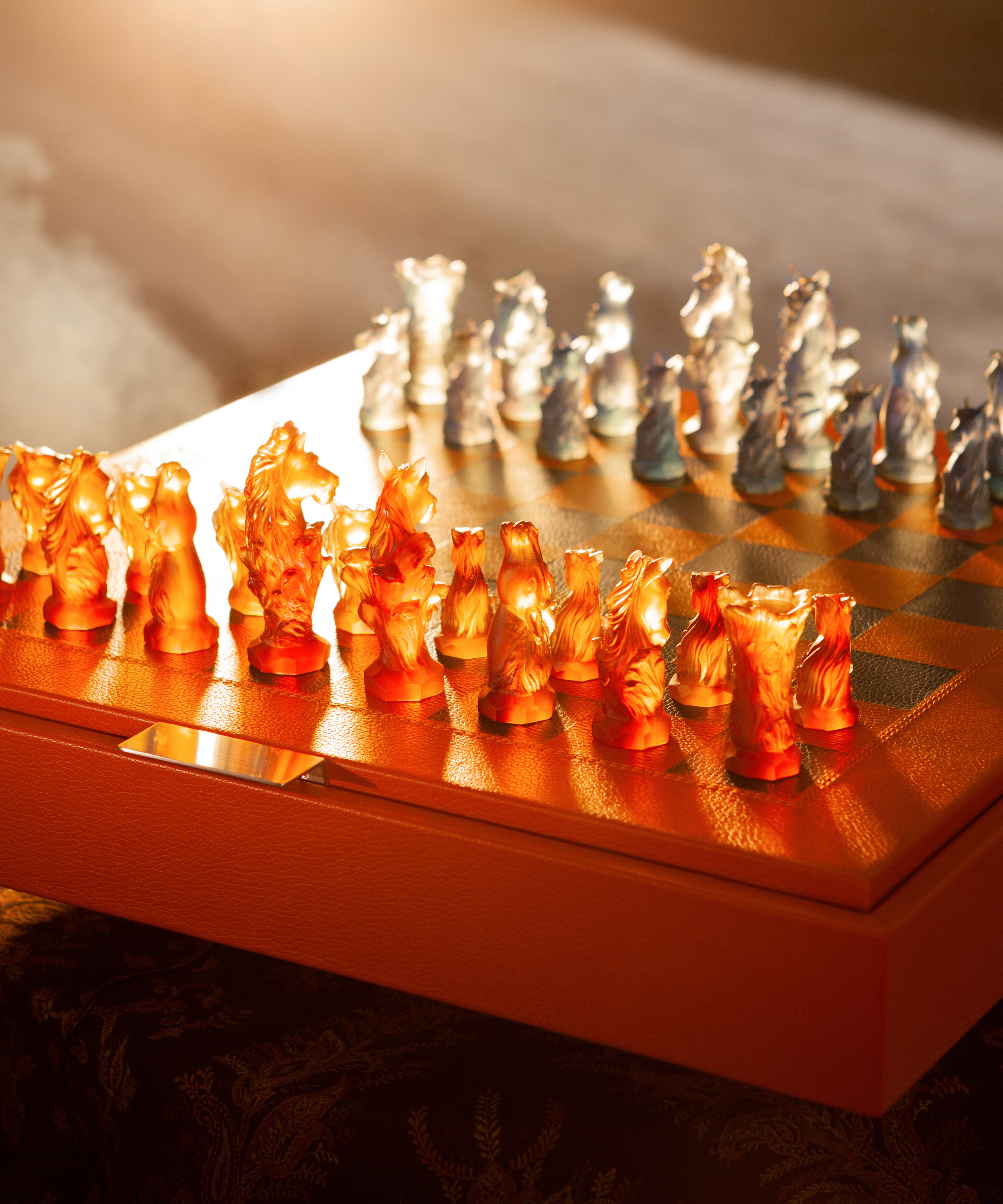 daum-d-coration-cristal-cavalcade-jeu-d-checs-50-ex-questre image 2