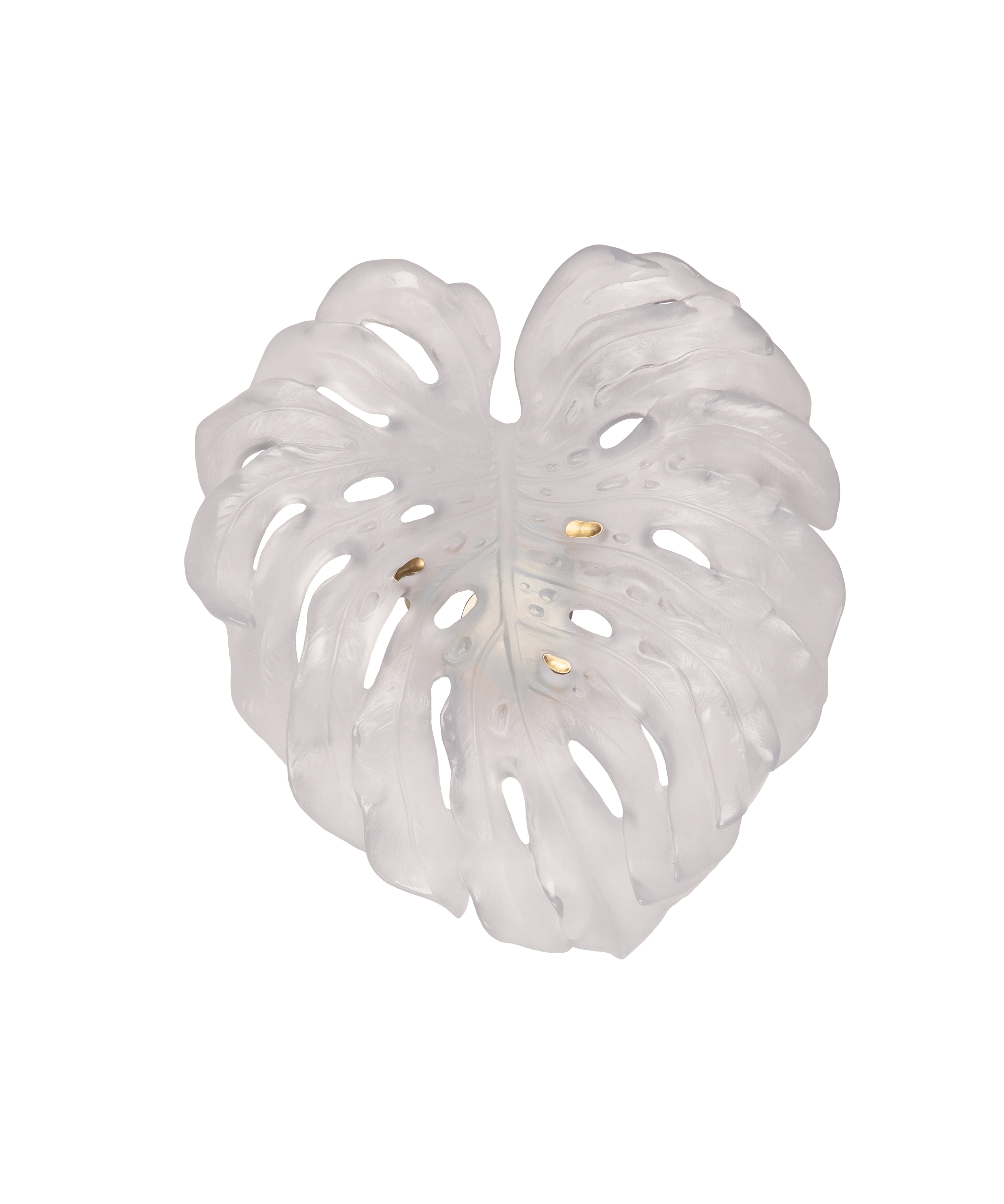 daum-univers-v-g-tal-monstera-feuille-murale-cristal-blanc image 1