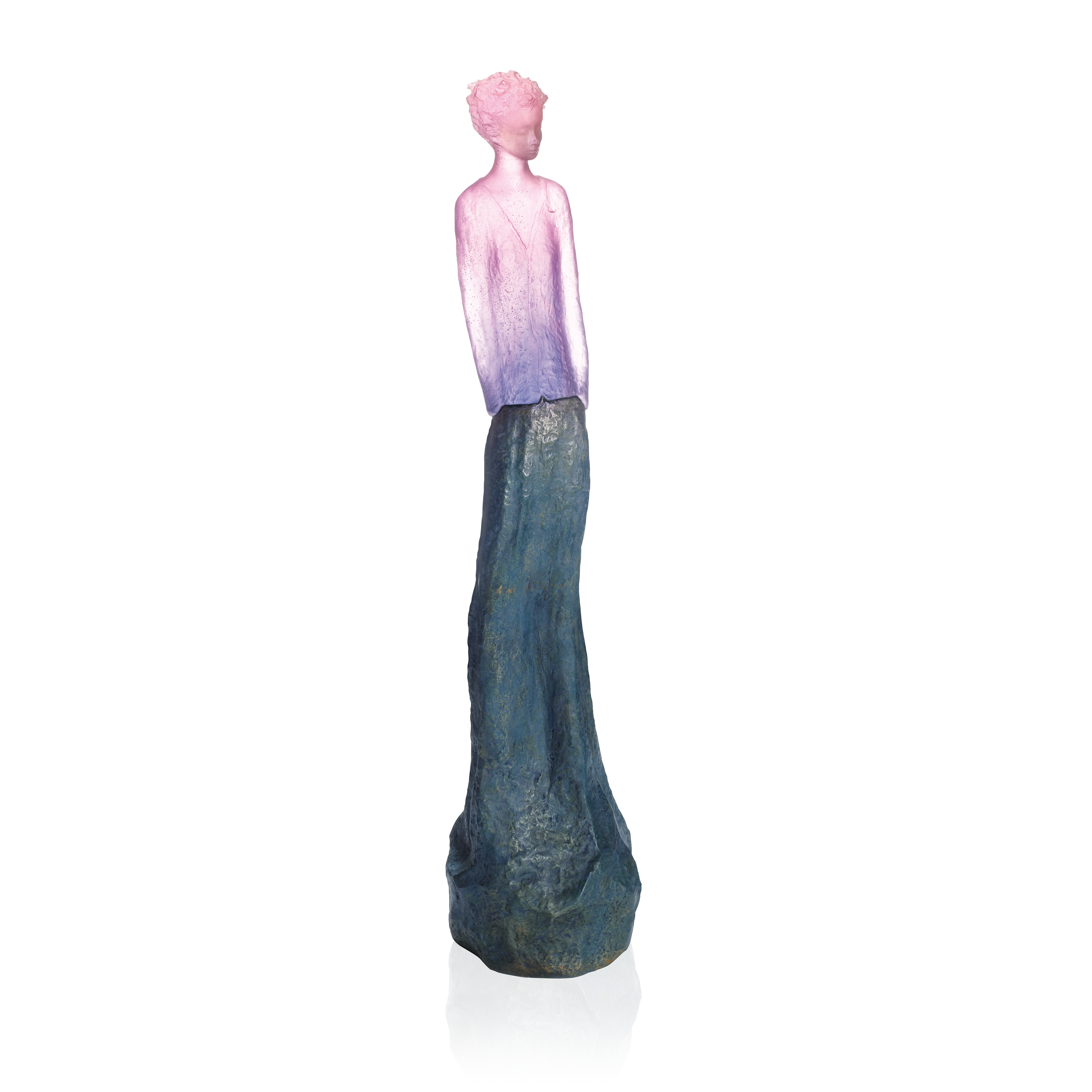 daum-univers-f-minin-charlotte-bleue-rose-sculpture-175-ex image 1