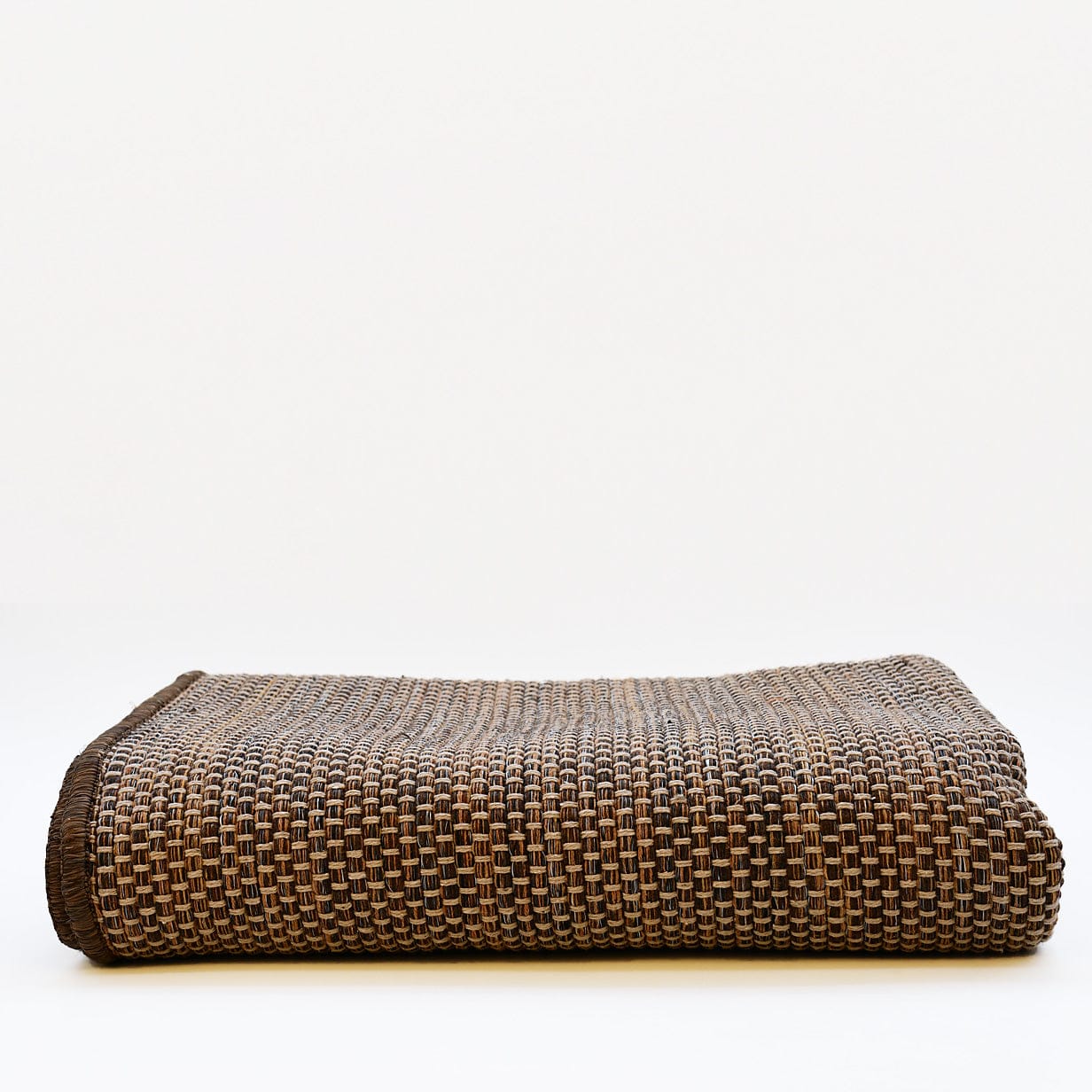 luisa-paix-o-tapis-fibres-m-lang-es-marron-coton-lavable image 1