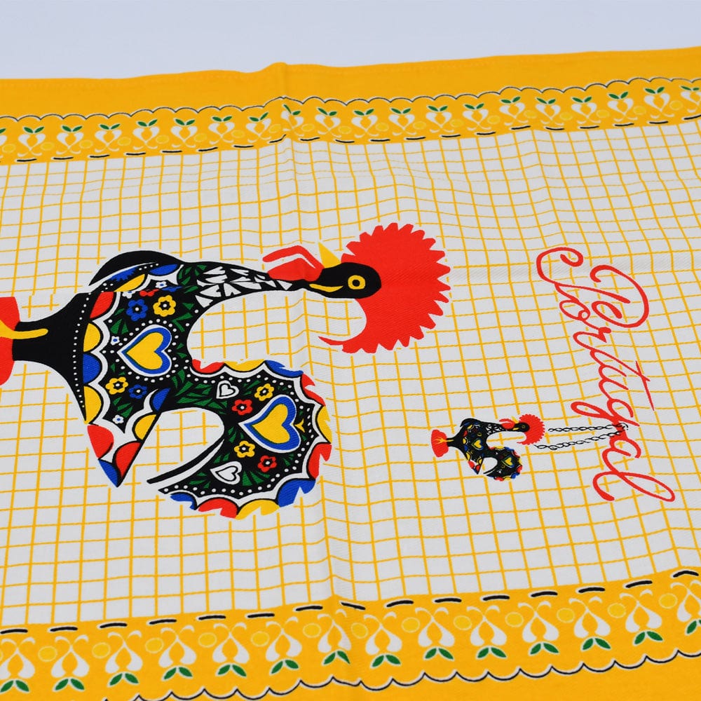 luisa-paix-o-galo-torchon-cuisine-coton-jaune-50x70cm image 2