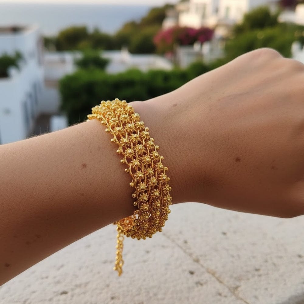 luisa-paix-o-portuguesa-bracelet-filigrane-argent-dor-17-cm image 2