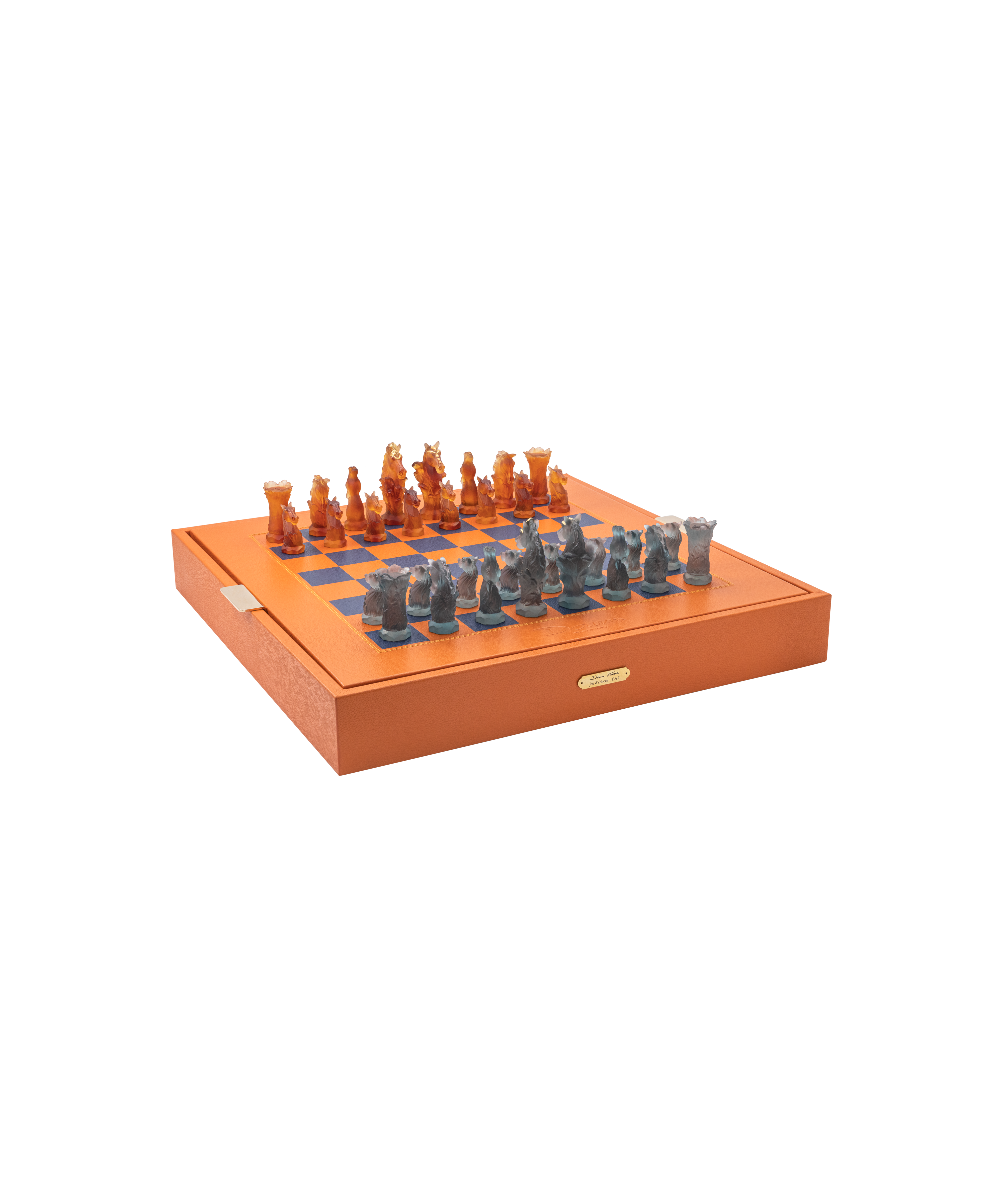 daum-d-coration-cristal-cavalcade-jeu-d-checs-50-ex-questre image 1