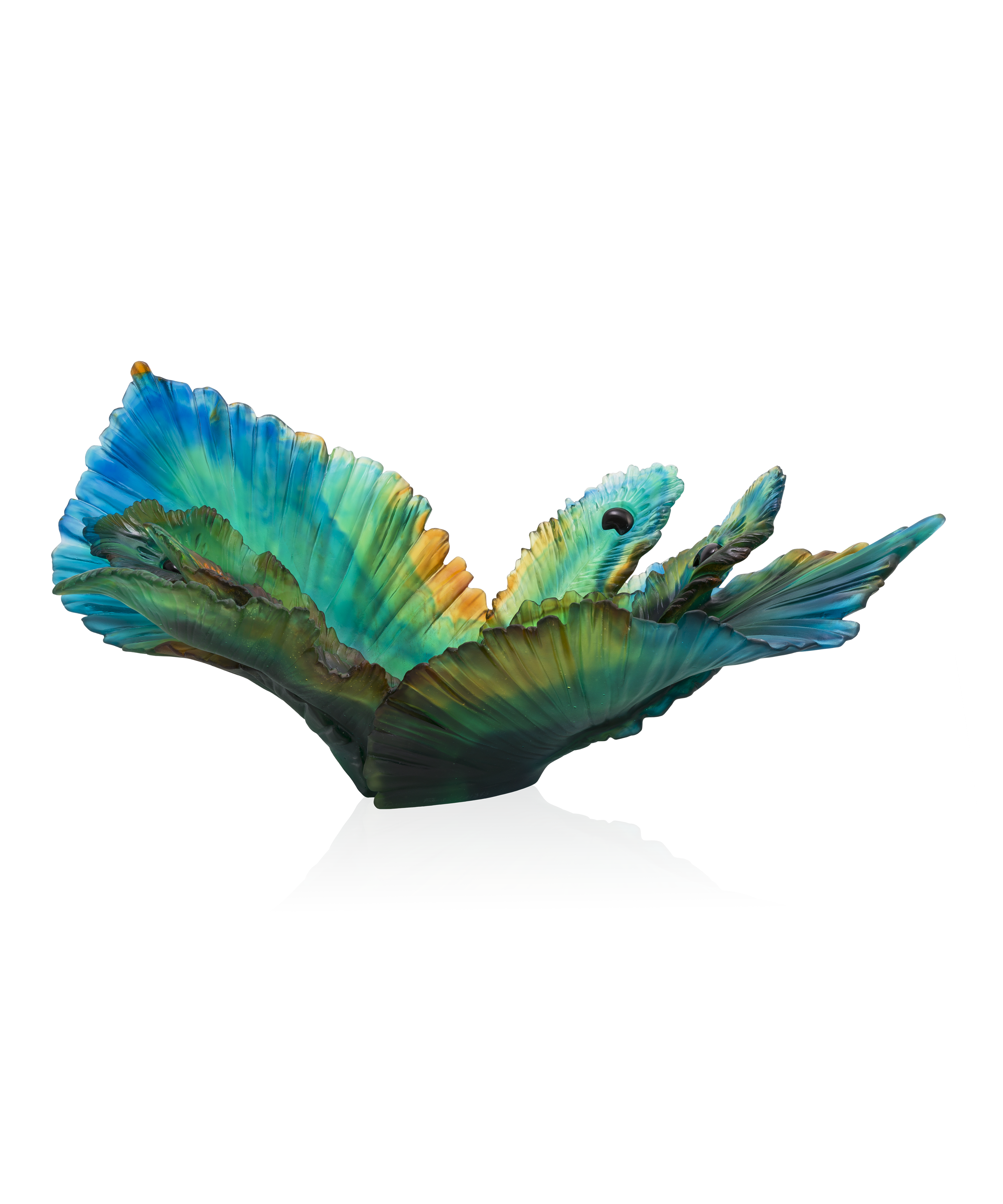 daum-d-coration-cristal-fleur-de-paon-centre-de-table-375ex image 3