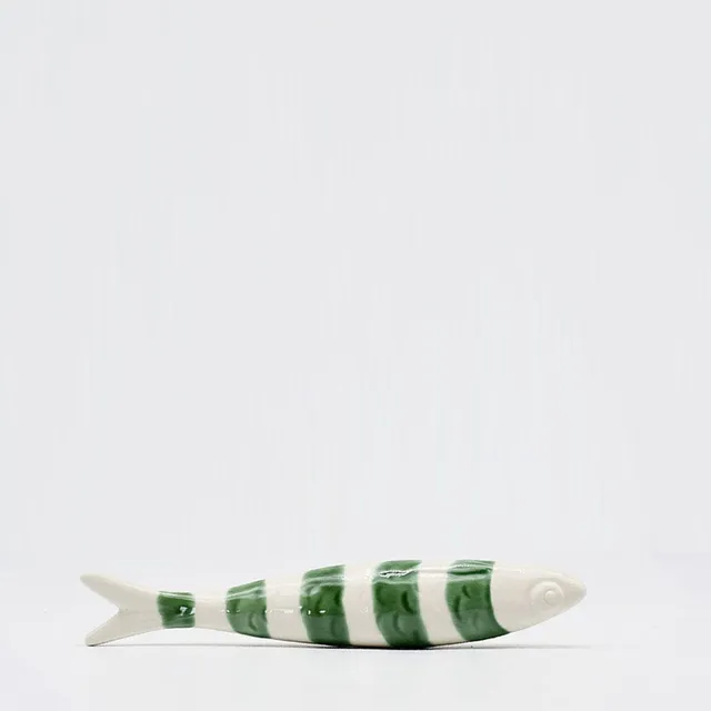 luisa-paix-o-sardine-ray-e-c-ramique-caldas-da-rainha-blanc-vert-19-cm image 1