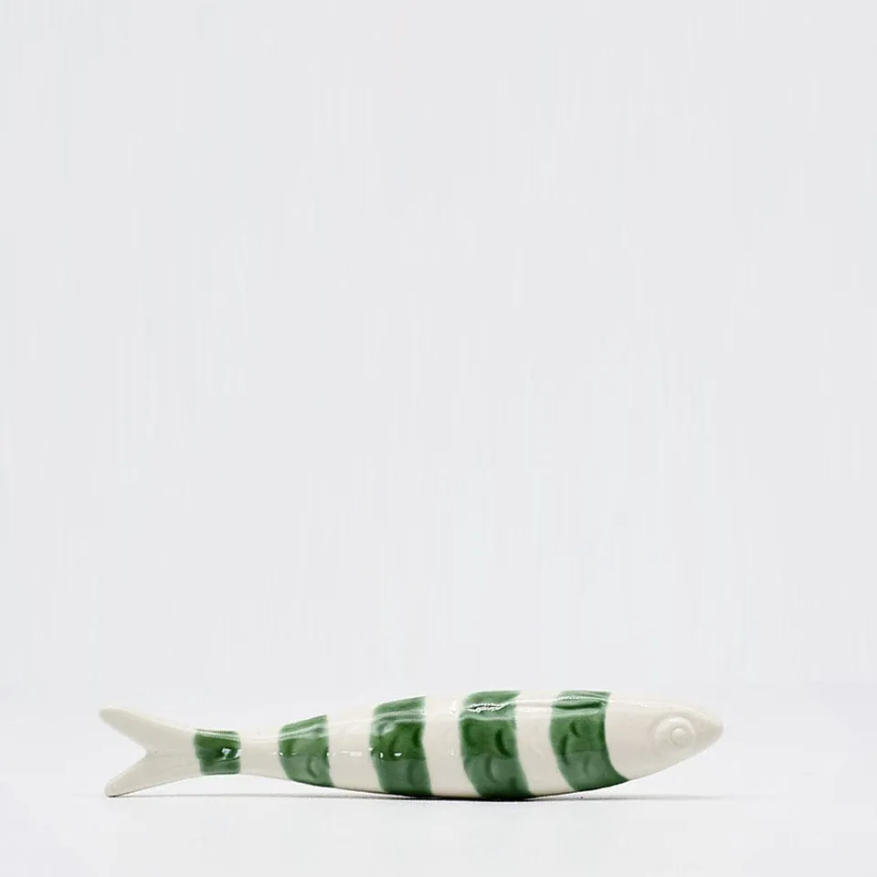 luisa-paix-o-sardine-ray-e-c-ramique-caldas-da-rainha-blanc-vert-19-cm image 1