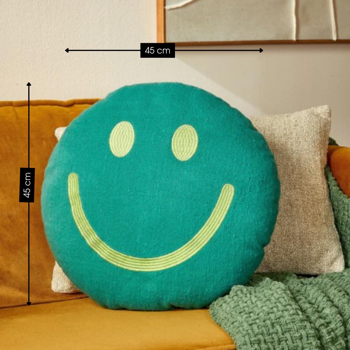 mica-decorations-smiley-coussin-d-coratif-vert-45cm image 2