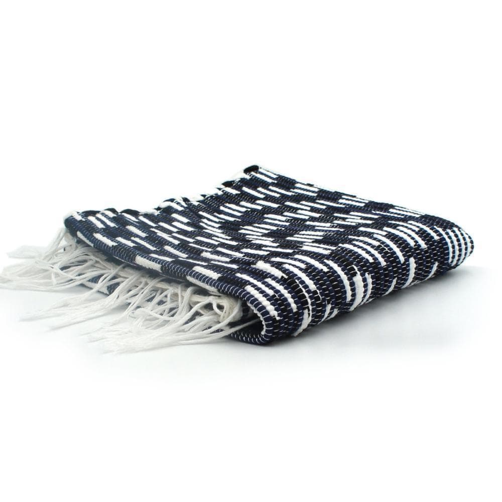 luisa-paix-o-linge-maison-tapis-coton-100x50-bleu-blanc-tress-main image 1