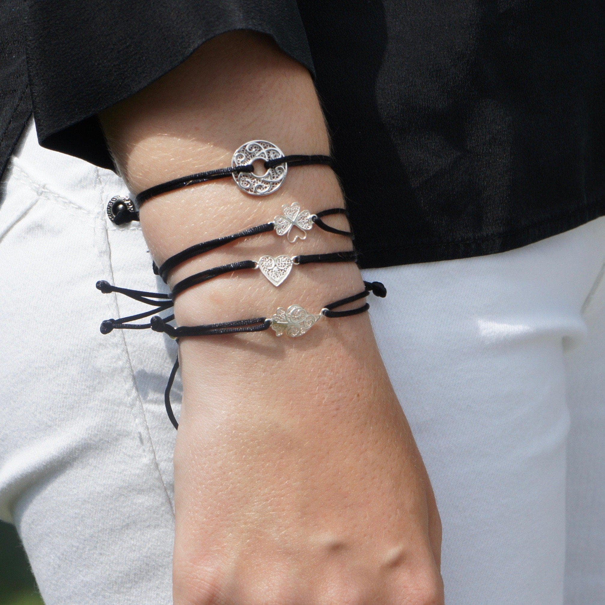 luisa-paix-o-infinito-bracelet-argent-925-noir image 5