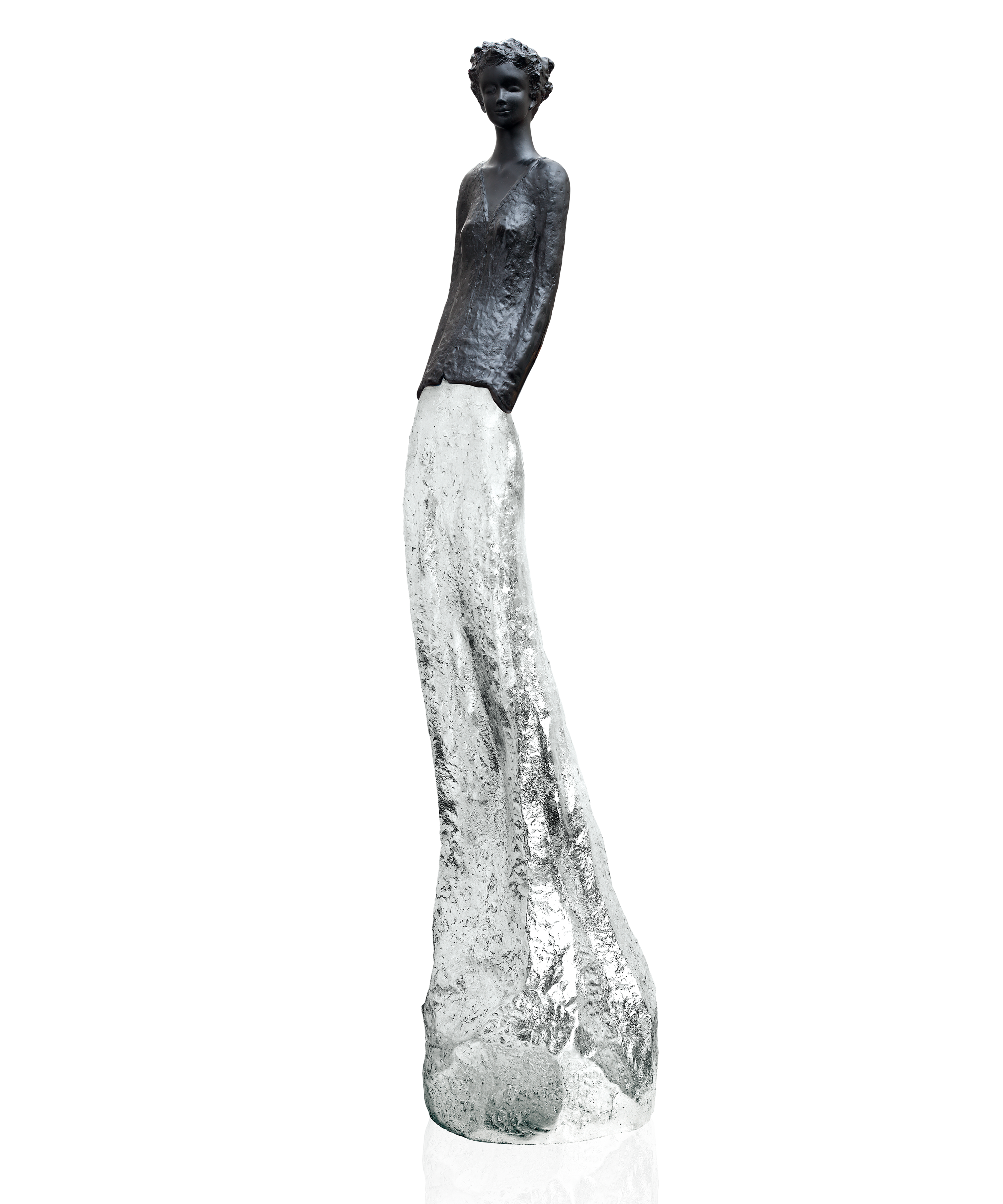 daum-charlotte-sculpture-noire-argent-richard image 1