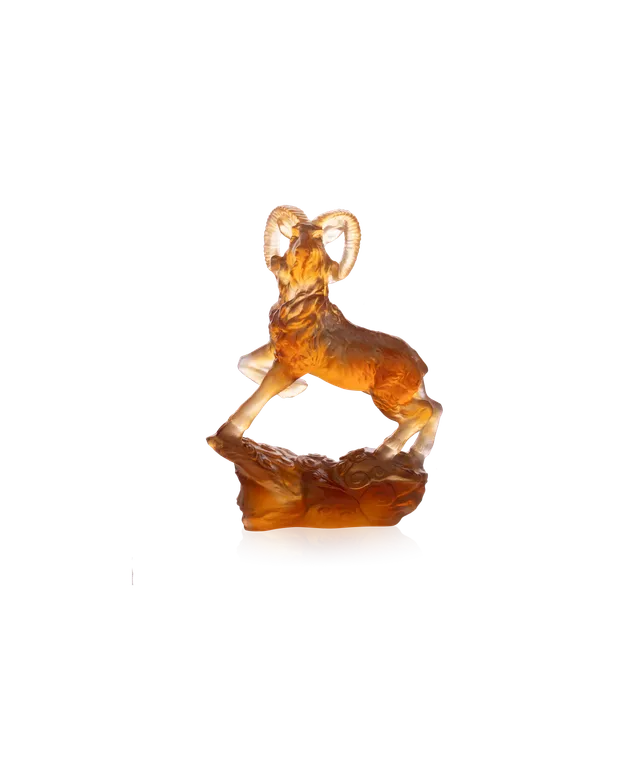 daum-univers-animalier-ch-vre-horoscope-sculpture-ambre-gris-288-ex image 1