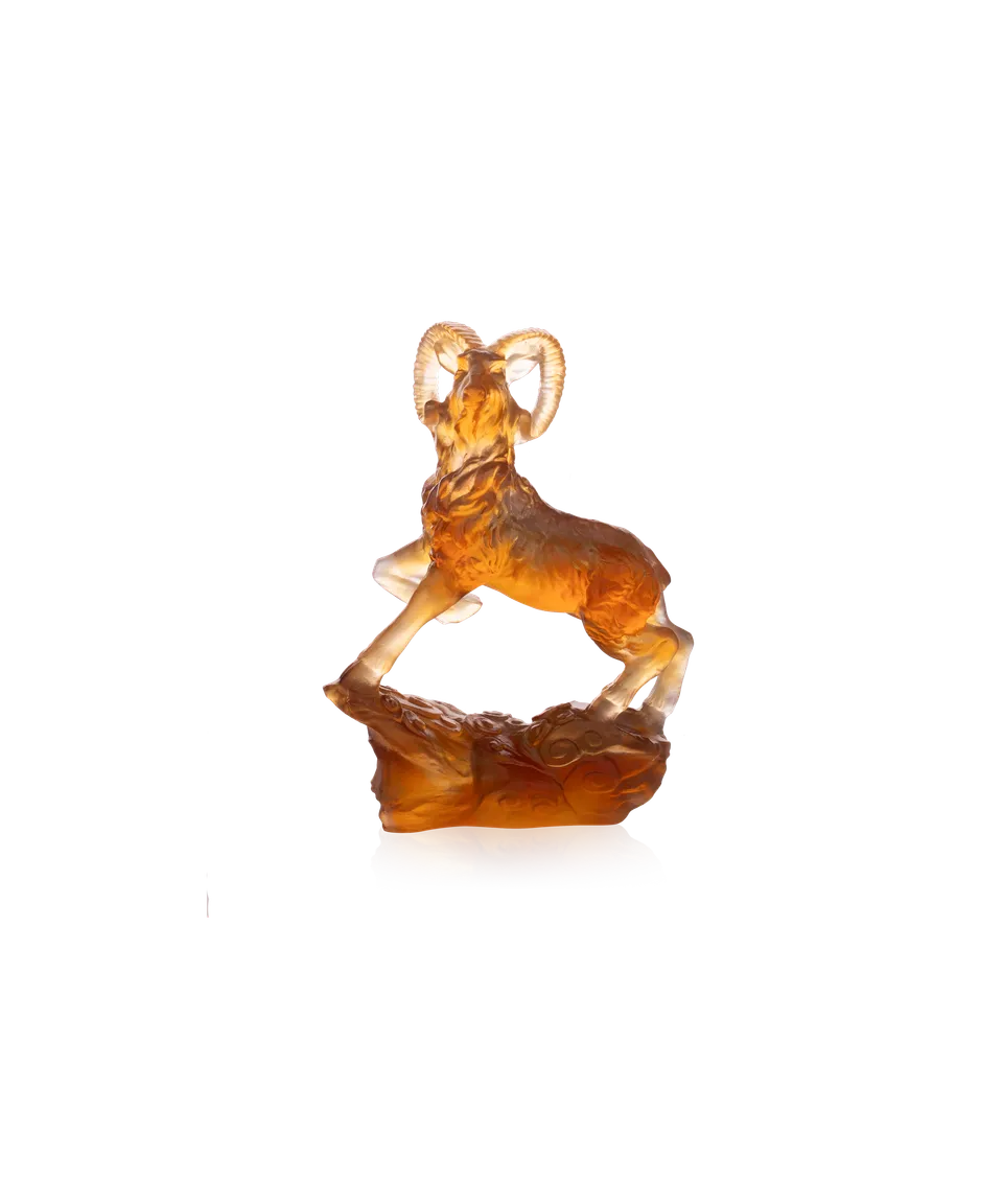 daum-univers-animalier-ch-vre-horoscope-sculpture-ambre-gris-288-ex image 1
