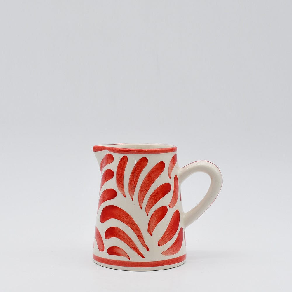 luisa-paix-o-pot-lait-andorinha-c-ramique-rouge-10cm-fait-main image 1