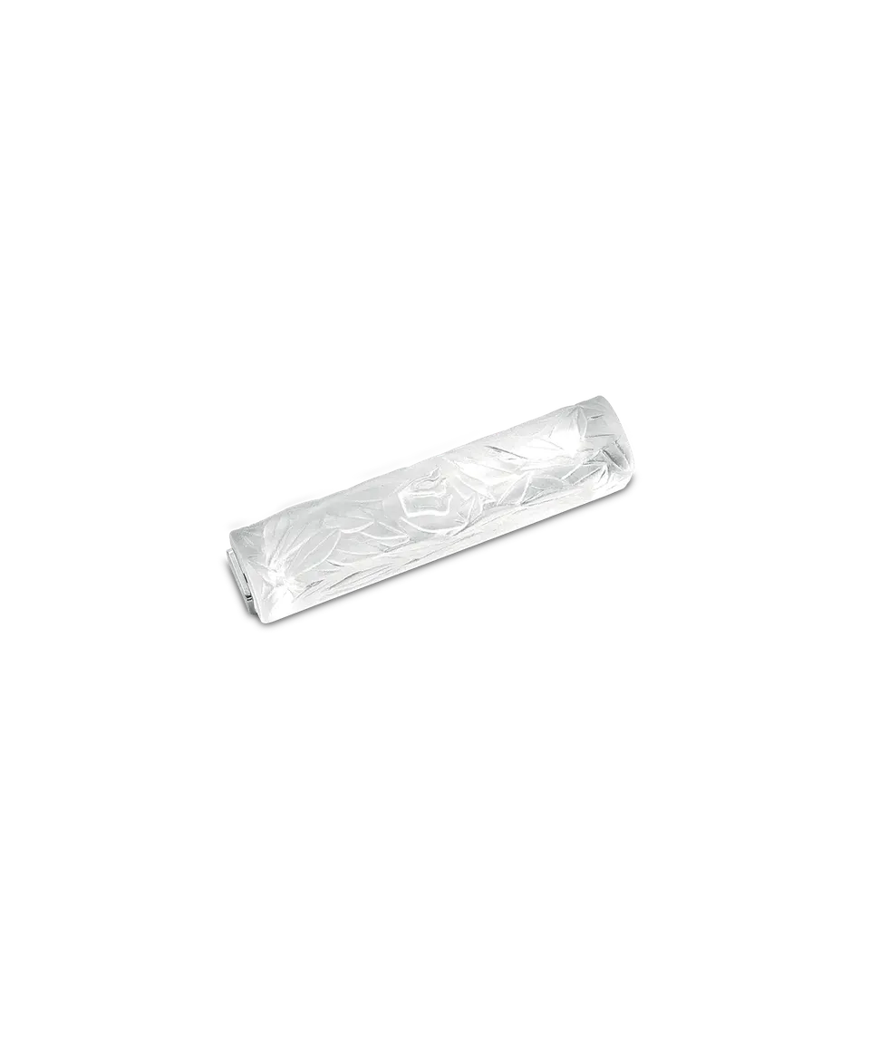 daum-art-cristal-mezuzah-feuille-d-olivier-cristal-blanc image 1