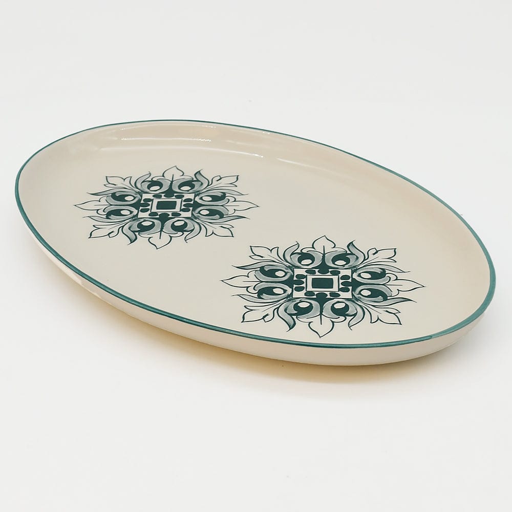 luisa-paix-o-bras-o-26-cm-plat-ovale-c-ramique-vert image 4