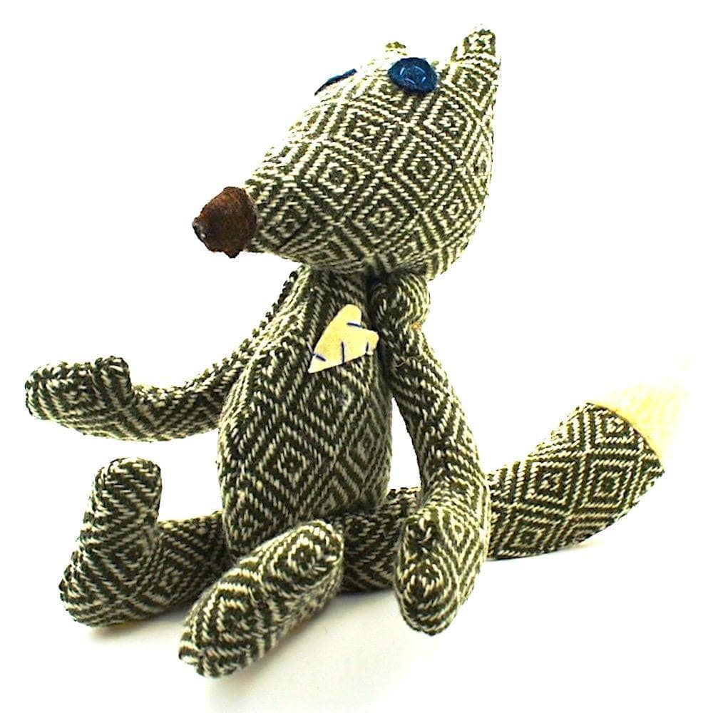 luisa-paix-o-peluche-raposa-renard-vert-27cm image 1