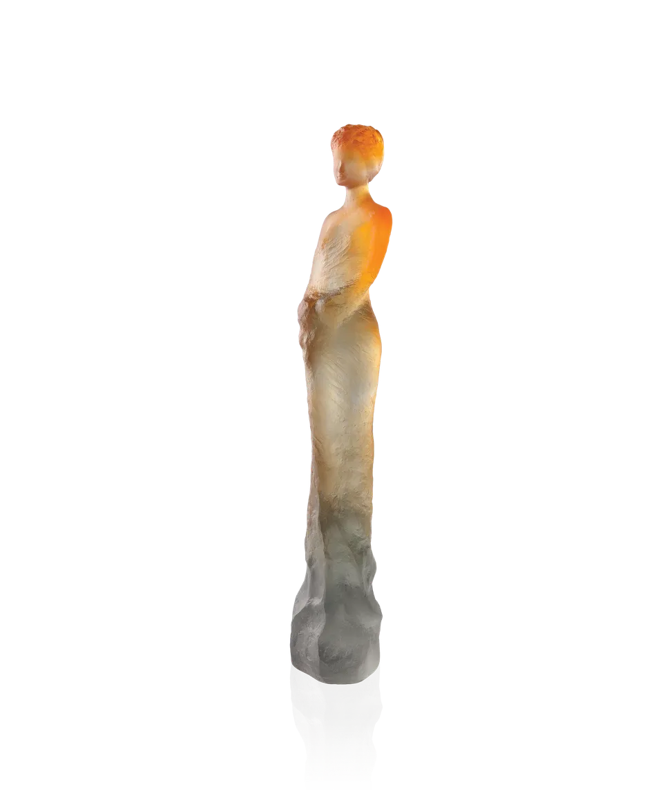 daum-univers-f-minin-eug-nie-ambre-verte-sculpture-p-te-de-verre image 1