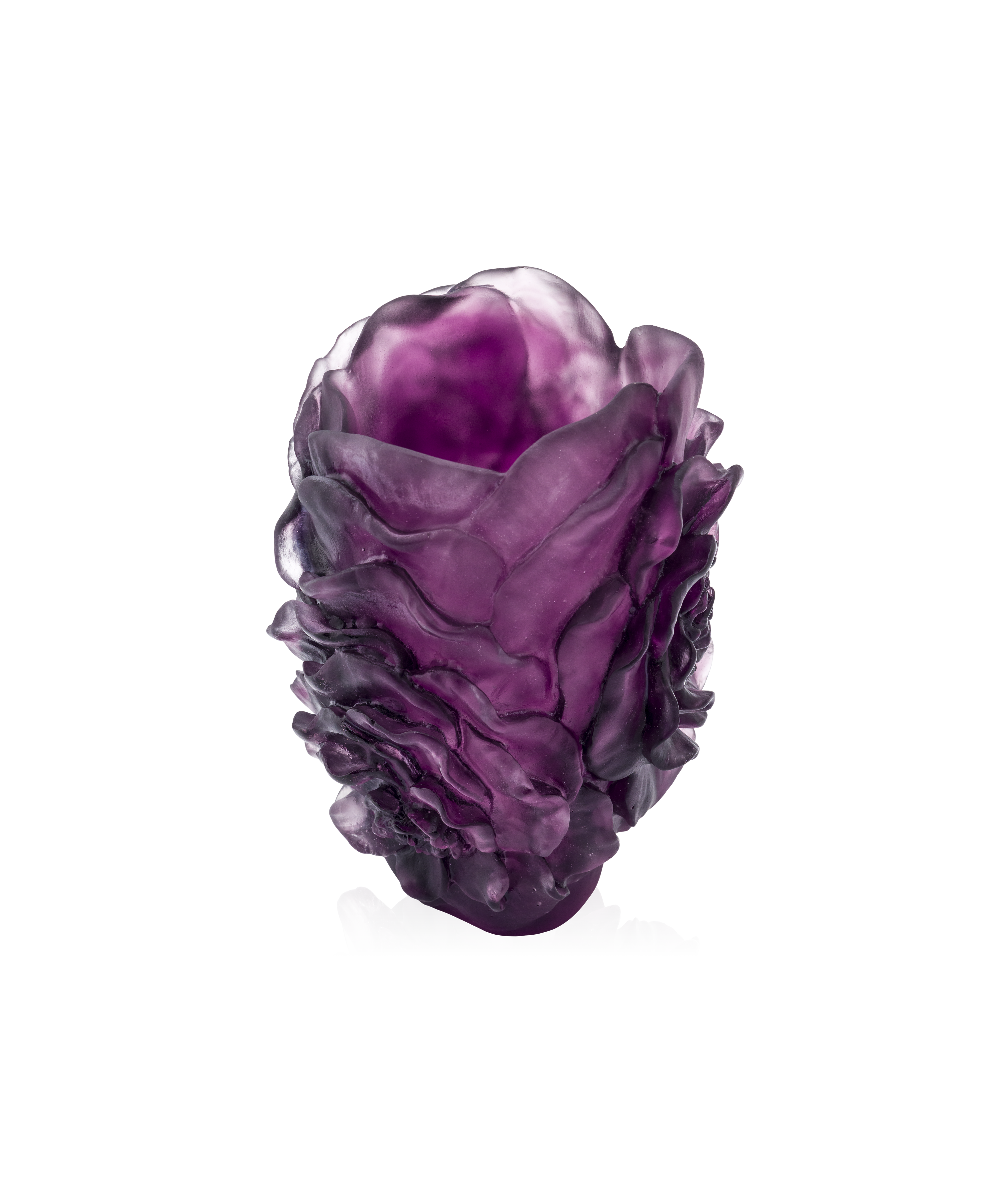 daum-camelia-vase-petit-mod-le-violet-cristal image 1