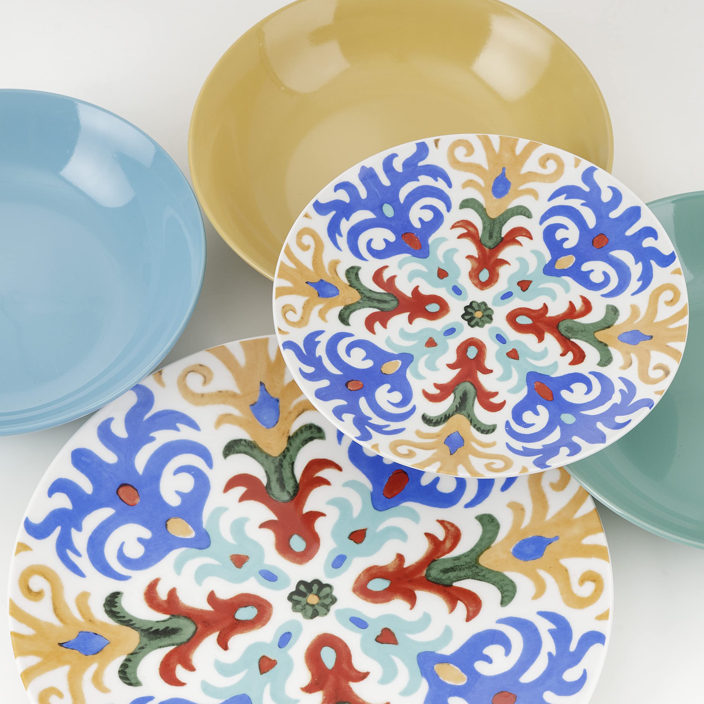 baroni-home-cucina-service-18-assiettes-porcelaine-sorrento-6-pers image 4