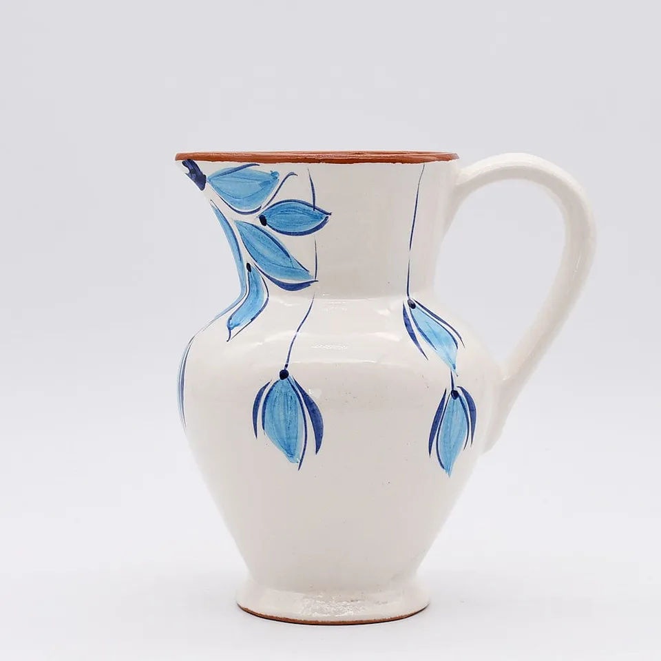 luisa-paix-o-vaisselle-portugaise-carafe-terre-cuite-turquoise-1-l image 1