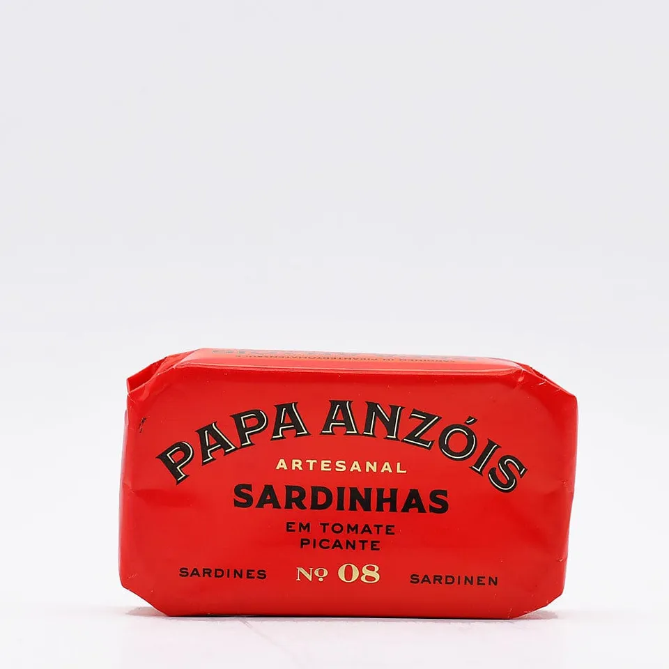 papa-anz-is-conserve-sardines-huile-olive-tomate-piquante-120g image 1