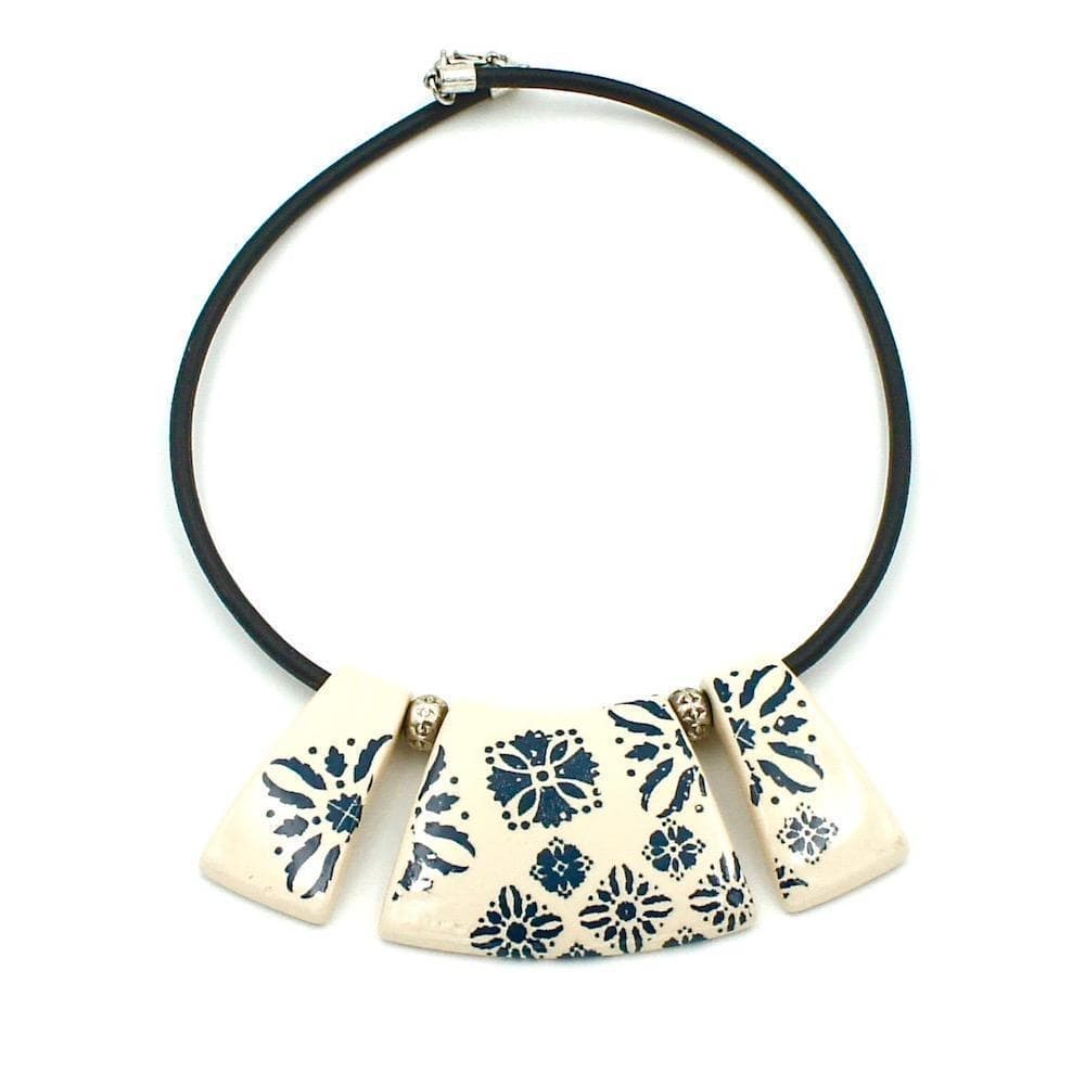 luisa-paix-o-azulejos-collier-c-ramique-cuir image 1