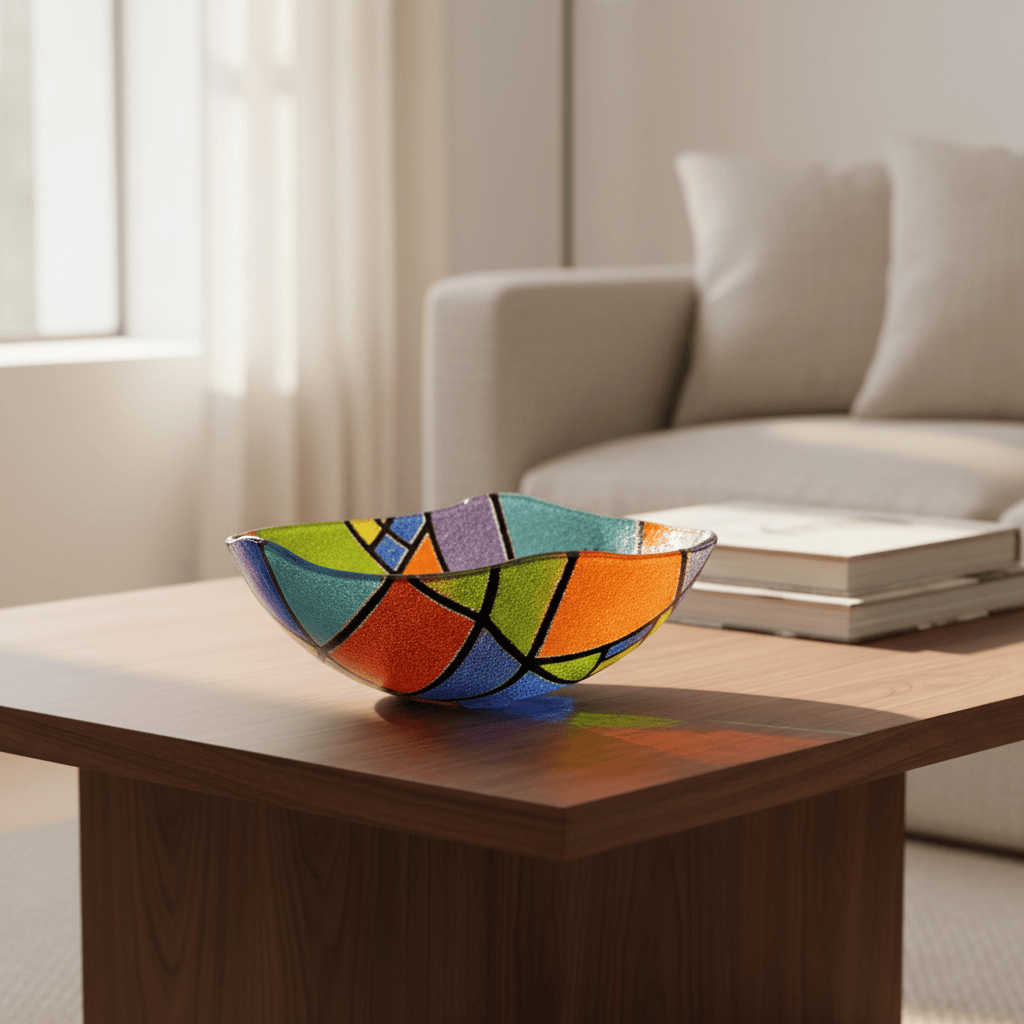 luisa-paix-o-saladier-verre-marinha-grande-20cm-fait-main image 3