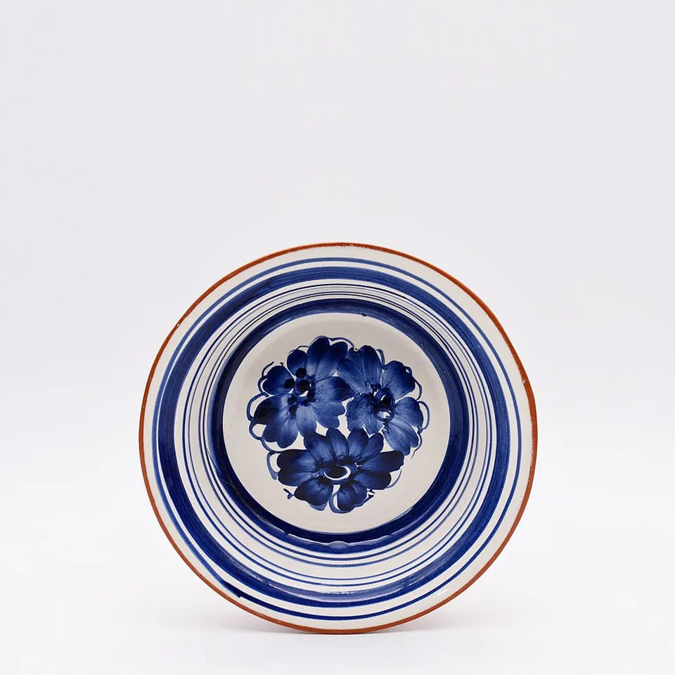 luisa-paix-o-vaisselle-portugaise-saladier-terre-cuite-bleu-19-cm image 1