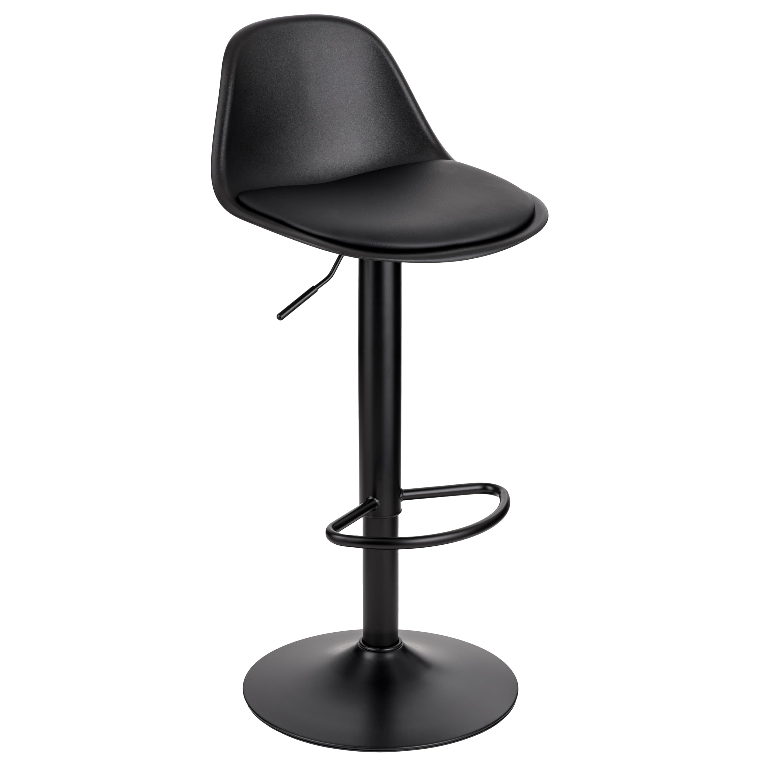baroni-home-sedie-tabouret-de-bar-noir-r-glable-82-104-cm-1-pi-ce image 1