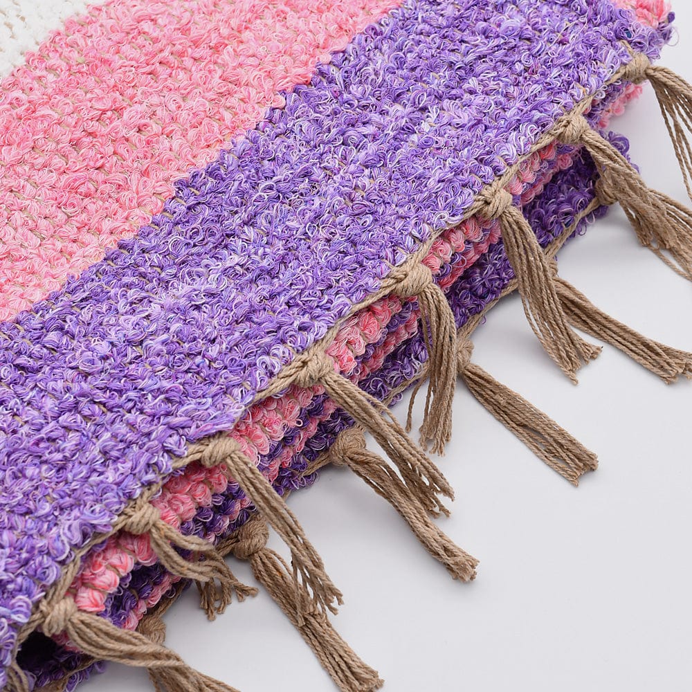 luisa-paix-o-tapis-artisanal-ray-tapis-rose-violet-140x70 image 5