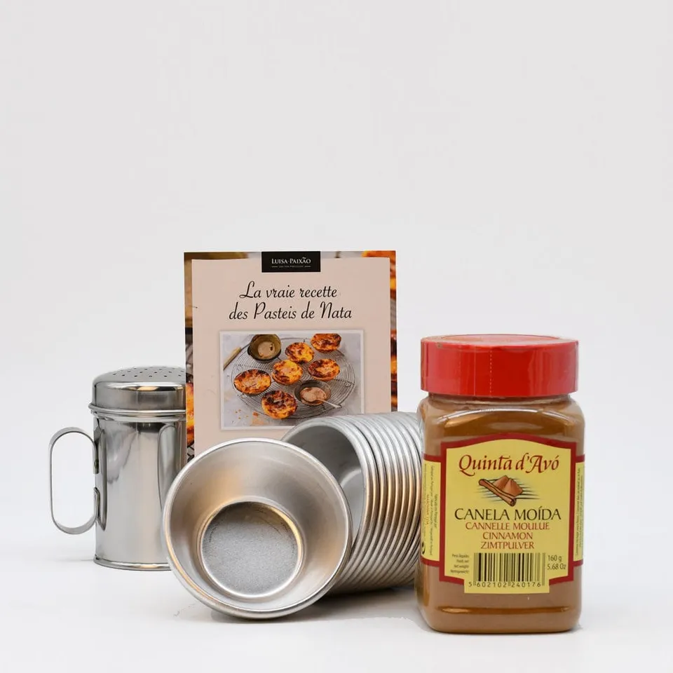 luisa-paix-o-kit-pasteis-de-nata-8-moules-alu-cannelle image 1