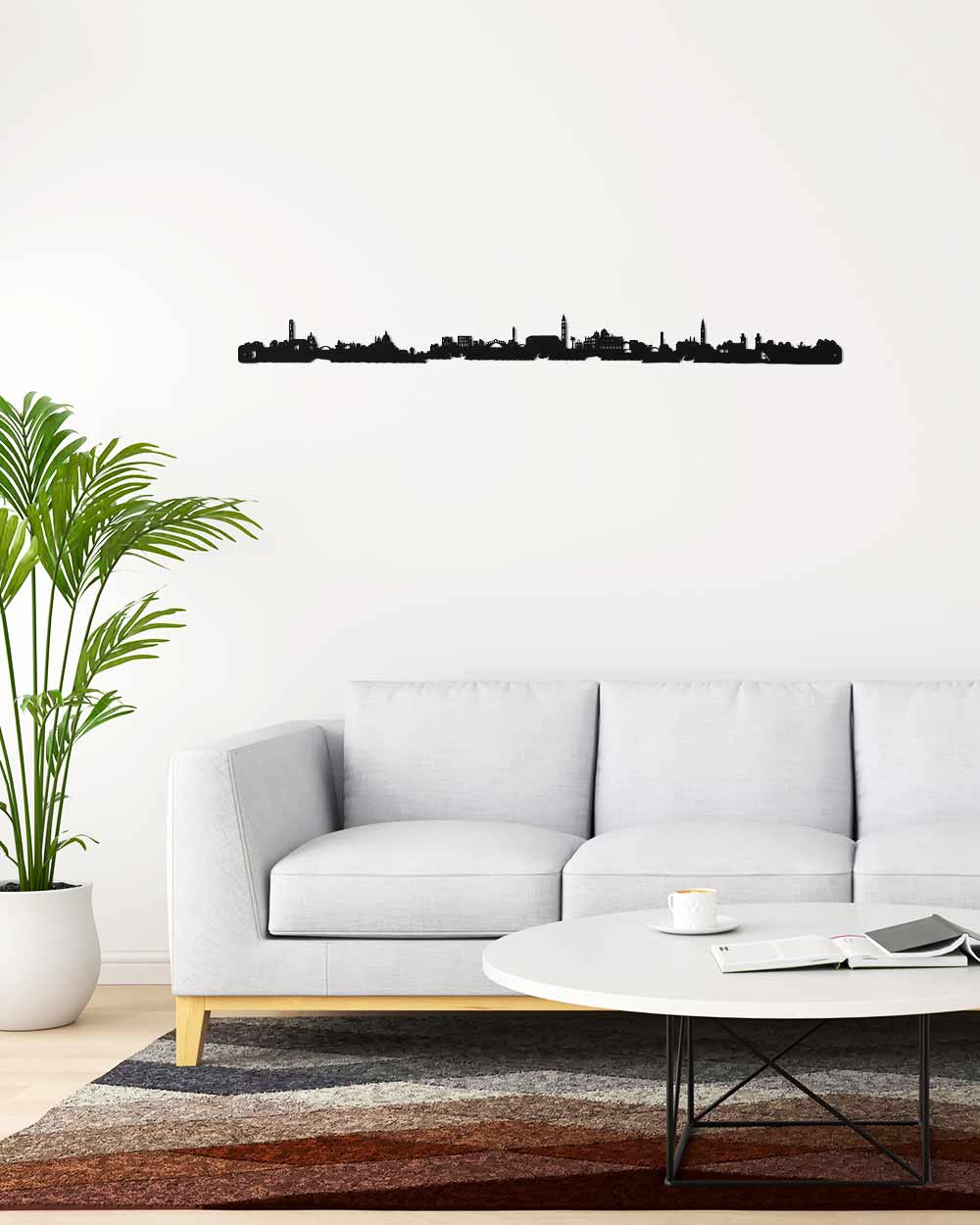 je-suis-art-skylines-monde-skyline-venise-silhouette-d-co-murale-m-tal image 1