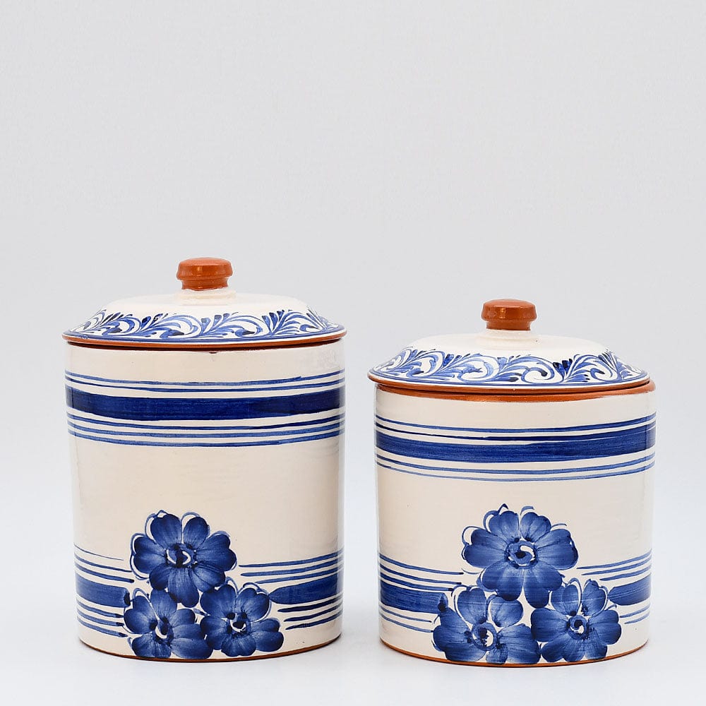 luisa-paix-o-vaisselle-portugaise-bo-te-cuisine-terre-cuite-bleue-1l image 1