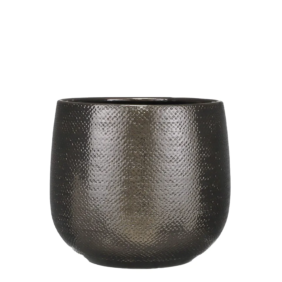 mica-decorations-gabriel-pot-fleurs-c-ramique-bronze-25x29cm image 1