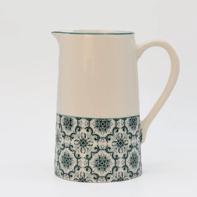 luisa-paix-o-padr-o-carafe-c-ramique-verte-1-litre image 1