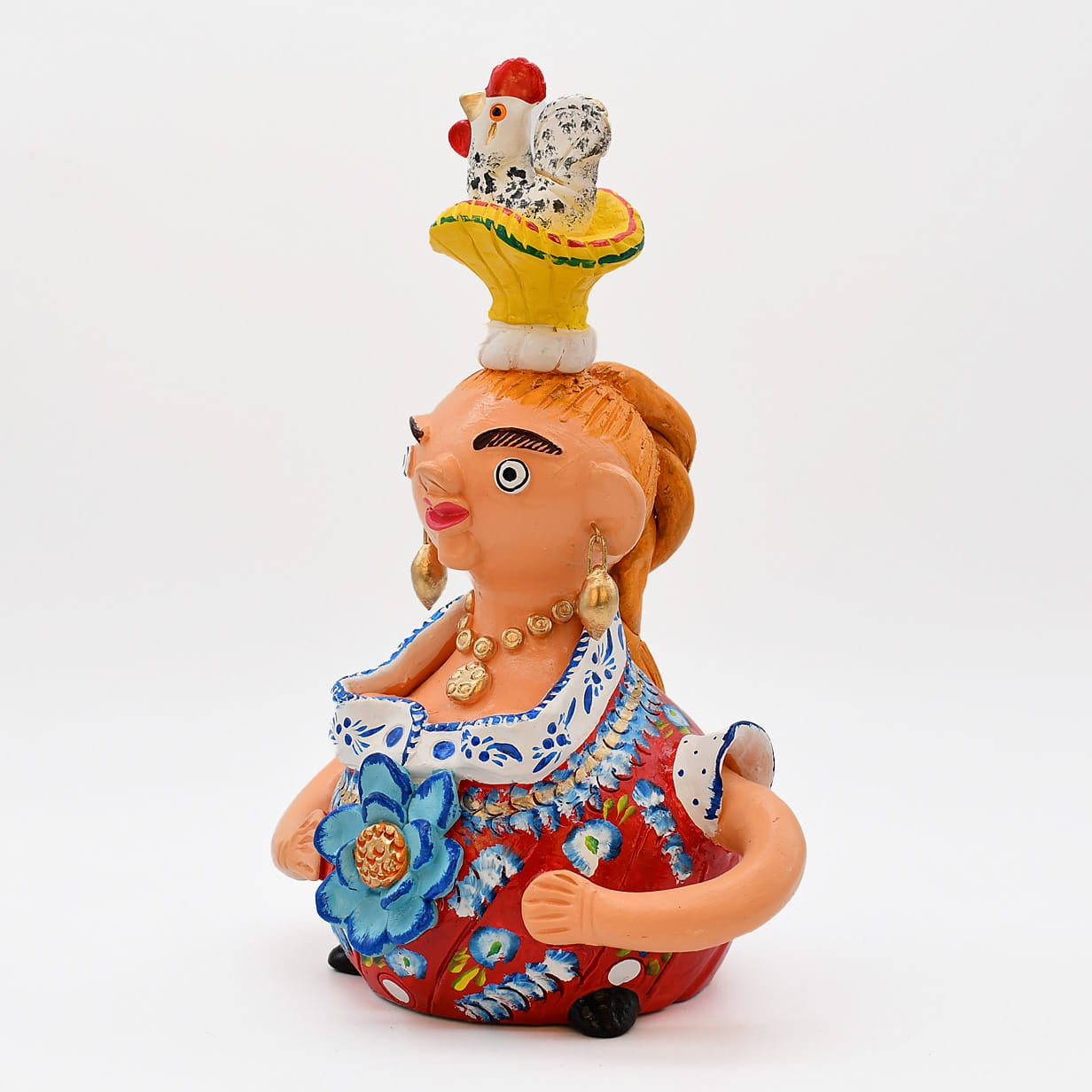 luisa-paix-o-boneca-barriguda-25-cm-figurine-c-ramique-pi-ce-unique image 7