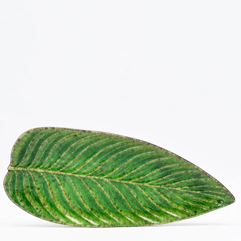 luisa-paix-o-vaisselle-plat-gr-s-estrelicia-vert-d-eau-40-cm image 1