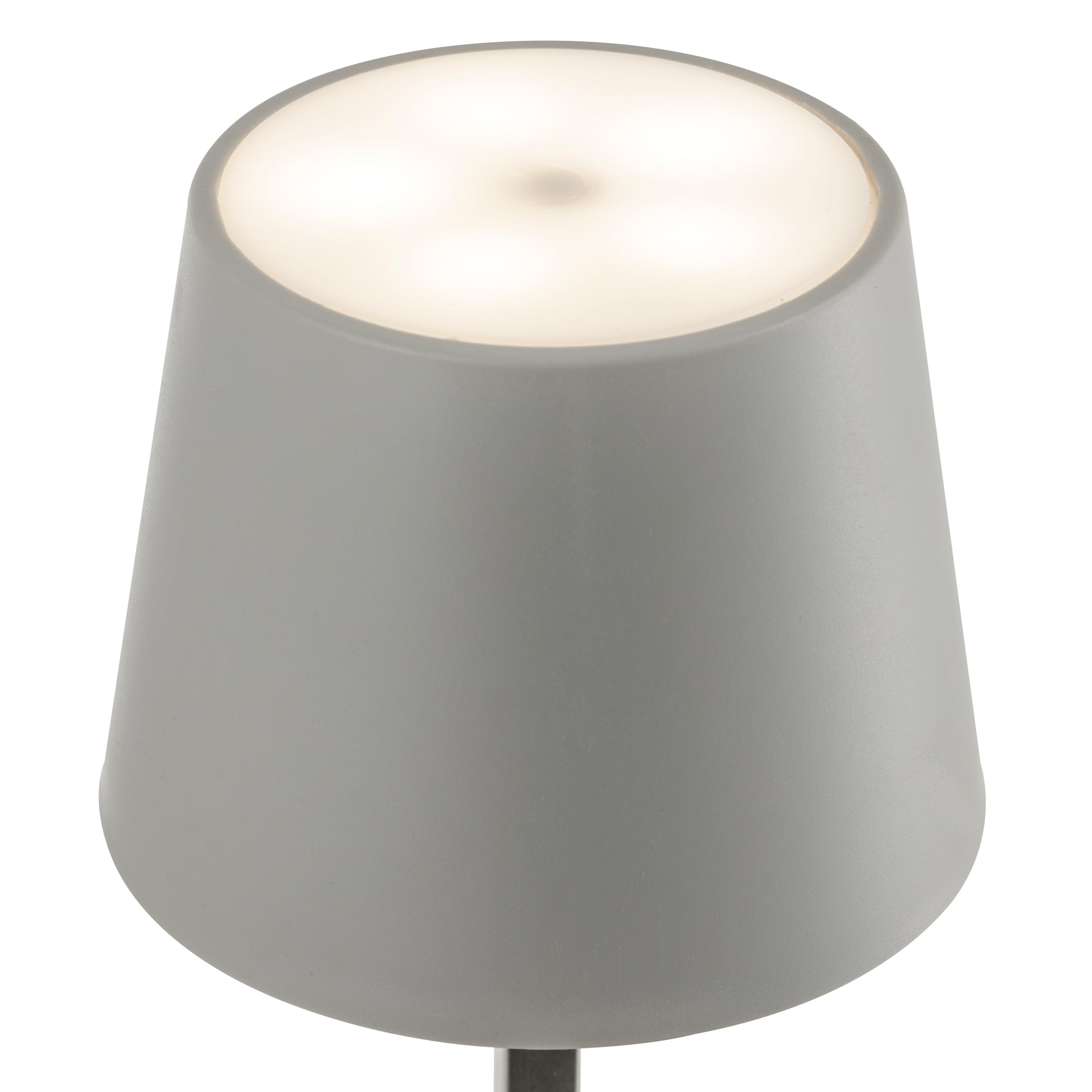baroni-home-illuminazione-lampe-table-led-grise-11x11x26-cm image 1
