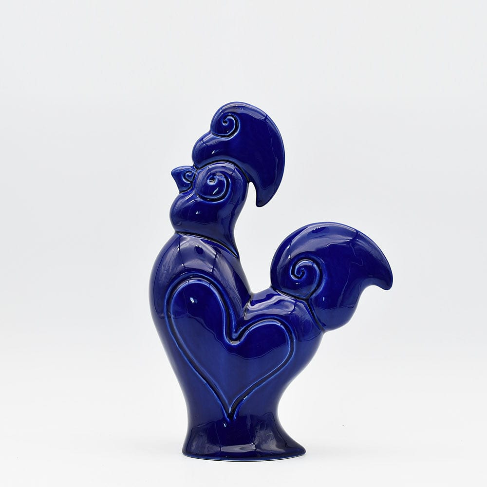 luisa-paix-o-coq-en-c-ramique-bleu-30cm-fait-main image 2