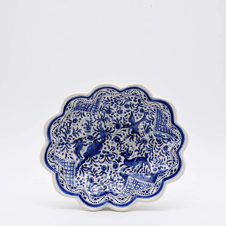 luisa-paix-o-vaisselle-portugaise-saladier-coimbra-24cm-bleu image 1