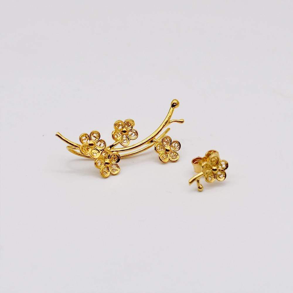 luisa-paix-o-flores-boucles-d-oreilles-argent-dor-3-cm image 1