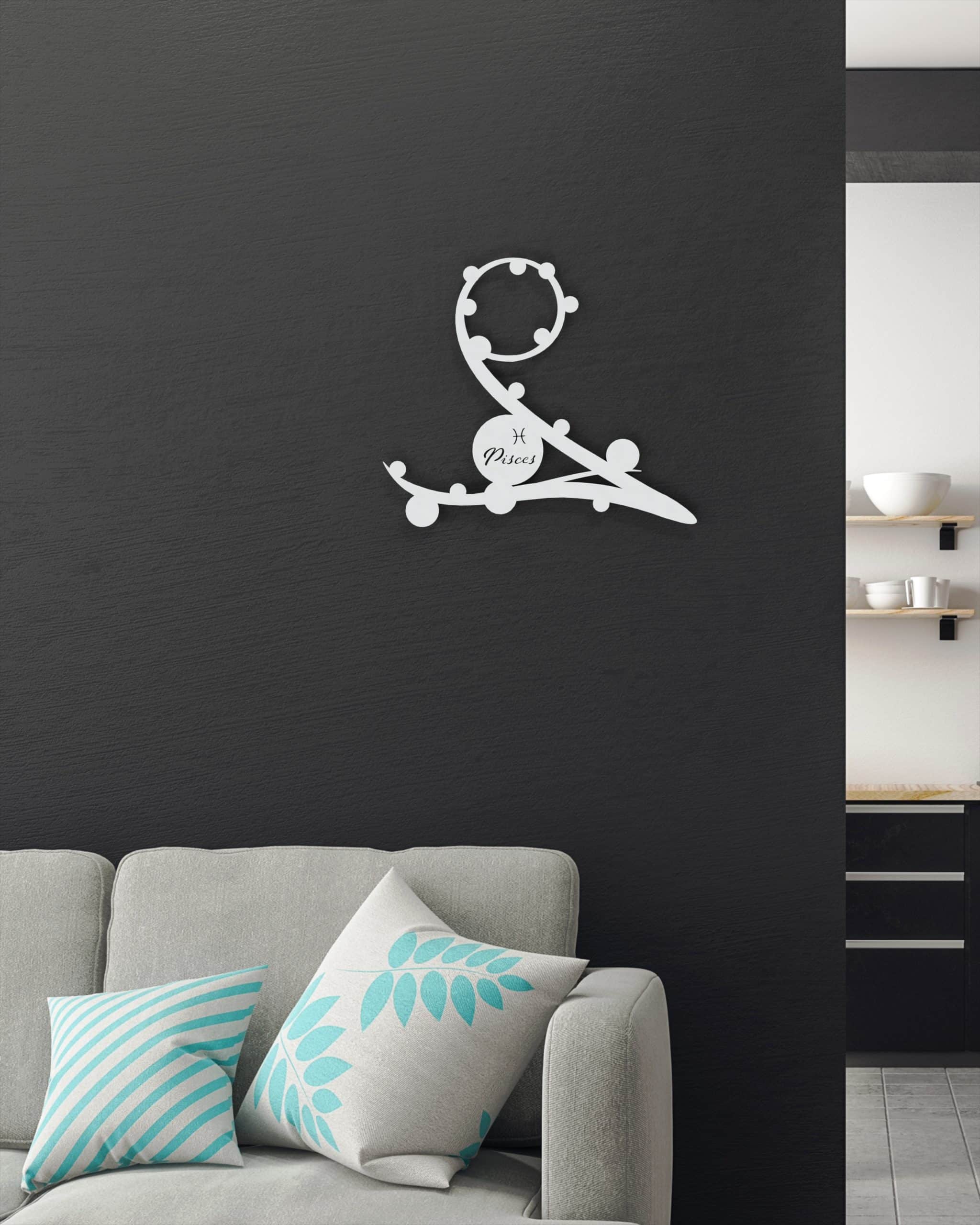 je-suis-art-signes-du-zodiaque-poissons-tableau-m-tal-noir image 4
